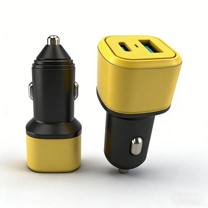 20W Dual Port A+C Car Charger PD QC3.0 Fast Charging Car Adapter