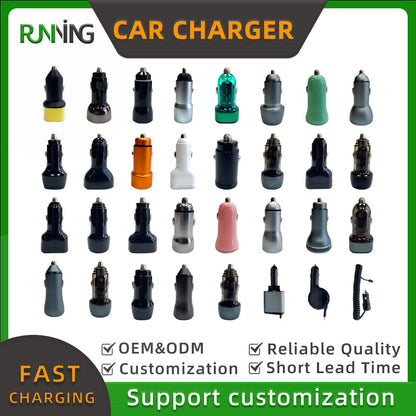 20W Dual Port A+C Car Charger PD QC3.0 Fast Charging Car Adapter