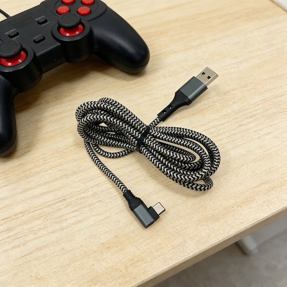 2 Pack 100W PD USB A+C to USB-C Fast Charging Cable 480Mbps Data Transfer Aluminum Alloy
