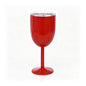 red 10oz custom laser engraved insulated wine goblet
