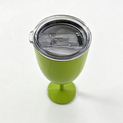 leak‑proof lid for 10oz stainless steel insulated wine goblet