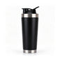 black 25oz custom laser engraved insulated shaker bottle