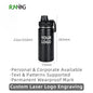 22oz custom laser logo engraving stainless steel sports flask dimension drawing